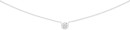 Sterling-Silver-45cm-Bezel-Set-Cubic-Zirconia-Necklet Sale