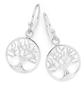 Sterling-Silver-Tree-of-Life-Hook-Earrings Sale