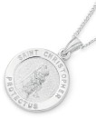 Sterling-Silver-15mm-Round-St-Christopher-Pendant Sale