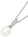 Sterling-Silver-75mm-Cultured-Freshwater-Pearl-Pave-Cubic-Zirconia-Pendant Sale