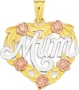 9ct-Gold-Tri-Tone-Mum-Heart-Pendant Sale