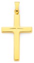 9ct-Gold-24mm-Diamond-Cut-Cross-Pendant Sale