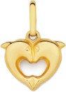 9ct-Gold-Double-Dolphin-Heart-Pendant Sale