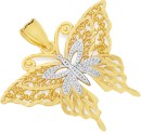 9ct-Gold-Two-Tone-Butterfly-Pendant Sale