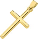 9ct-Gold-22mm-Plain-Cross-Pendant Sale