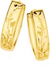 9ct-Gold-10mm-Diamond-Cut-Huggie-Earrings Sale