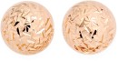 9ct-Rose-Gold-6mm-Diamond-Cut-Ball-Stud-Earrings Sale