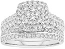 18ct-White-Gold-Diamond-Cushion-Shape-Bridal-Set Sale