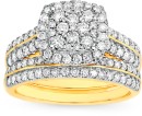 18ct-Gold-Diamond-Cushion-Shape-Bridal-Set Sale