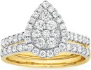 9ct-Gold-Diamond-Bridal-Set Sale