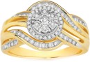 9ct-Gold-Diamond-Cluster-Wrap-Ring Sale