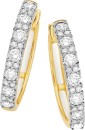 9ct-Gold-Diamond-Claw-Set-Huggie-Earrings Sale