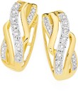 9ct-Gold-Diamond-Ribbon-Crossover-Huggie-Earrings Sale