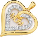 9ct-Gold-Diamond-Mum-Pendant Sale