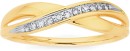 9ct-Gold-Diamond-Crossover-Ring Sale