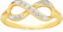 9ct-Gold-Diamond-Infinity-Ring Sale