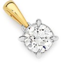 Alora-10ct-Two-Tone-Gold-12-Carat-Solitaire-Lab-Grown-Diamond-Pendant Sale