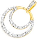 Alora-10ct-Gold-Lab-Grown-Diamond-Double-Circle-Pendant Sale