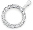 9ct-White-Gold-Diamond-Circle-Pendant Sale