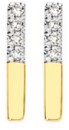 9ct-Gold-Diamond-Half-Pave-Bar-Stud-Earrings Sale