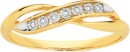 9ct-Gold-Diamond-Crossover-Ring Sale