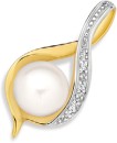 9ct-Gold-Cultured-Freshwater-Pearl-Diamond-Slider-Pendant Sale