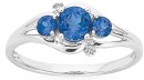 9ct-White-Gold-Created-Ceylon-Sapphire-Diamond-Trilogy-Ring Sale