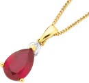 9ct-Gold-Created-Ruby-Diamond-Pendant Sale