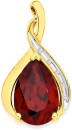 9ct-Gold-Created-Ruby-Diamond-Slider-Pendant Sale