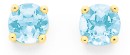 9ct-Gold-Blue-Topaz-Stud-Earrings Sale