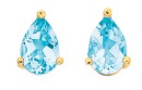 9ct-Gold-Sky-Blue-Topaz-Stud-Earrings Sale