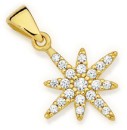 9ct-Gold-Cubic-Zirconia-Star-Pendant Sale