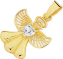 9ct-Gold-Cubic-Zirconia-Angel-Pendant Sale