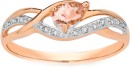 9ct-Rose-Gold-Morganite-Diamond-Swirl-Crossover-Ring Sale