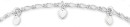 Sterling-Silver-185cm-Figaro-Heart-Charm-Bracelet Sale