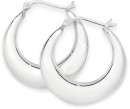 Sterling-Silver-26mm-Polished-Creole-Earrings Sale