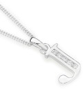 Sterling-Silver-Cubic-Zirconia-Block-Initial-J-Pendant Sale