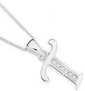 Sterling-Silver-Cubic-Zirconia-Initial-T-Pendant Sale