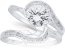 Sterling-Silver-Cubic-Zirconia-Bridal-Set-with-Channel-Swirl-Ring Sale