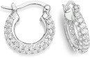 Sterling-Silver-16mm-Cubic-Zirconia-Encrusted-Hoops Sale