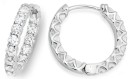 Sterling-Silver-Full-Claw-Set-Inside-Out-Cubic-Zirconia-Huggies Sale