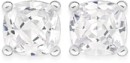 Sterling-Silver-5mm-Cushion-Cubic-Zirconia-4-Claw-Studs Sale