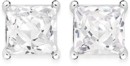 Sterling-Silver-5mm-Princess-Cut-Cubic-Zirconia-Studs-Earrings Sale