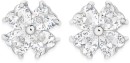 Sterling-Silver-Heart-Cubic-Zirconia-Flower-Studs Sale