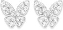 Sterling-Silver-Pave-Cubic-Zirconia-Cluster-Stud-Earrings Sale