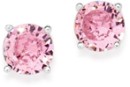 Sterling-Silver-4mm-Claw-Set-Pink-Cubic-Zirconia-Studs Sale