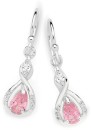 Sterling-Silver-Pear-Pink-Cubic-Zirconia-Marquise-Cubic-Zirconia-Drop-Earrings Sale