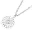 Sterling-Silver-10mm-Sunflower-Pendant Sale