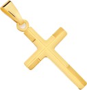 9ct-Gold-Geometric-Patterned-Cross-Pendant Sale