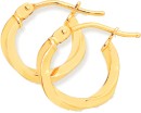 9ct-Gold-15x8mm-Twist-Hoop-Earrings Sale